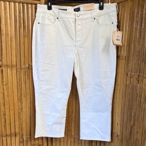 NYDJ Women’s Optic White Cropped Jeans Size 20WP NWT